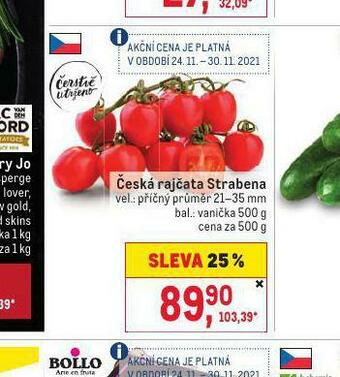 Makro Česká rajčata strabena nabídka