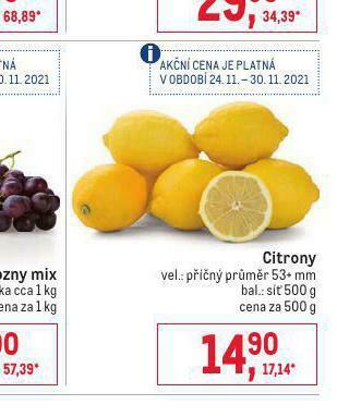 Makro Citrony nabídka