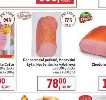 Makro Hovězí šunka výběrová nabídka