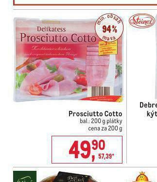 Makro Prosciutto cotto nabídka