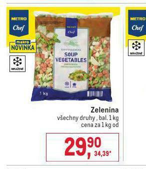 Makro Zelenina nabídka