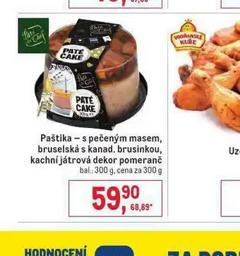 Makro Paštika bruselksá s kanadskými brusinkami nabídka