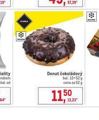 Makro Donut čokoládový nabídka