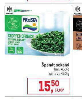 Makro Špenát sekaný nabídka