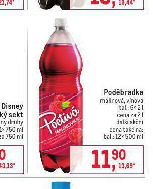 Makro Poděbradka malinová, vínová nabídka