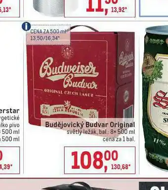 Pivo budějovický budvar original