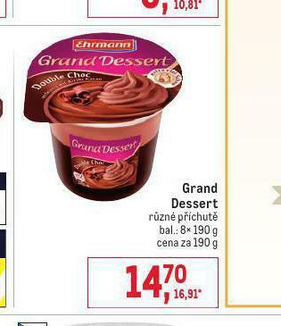 Makro Grand dessert nabídka