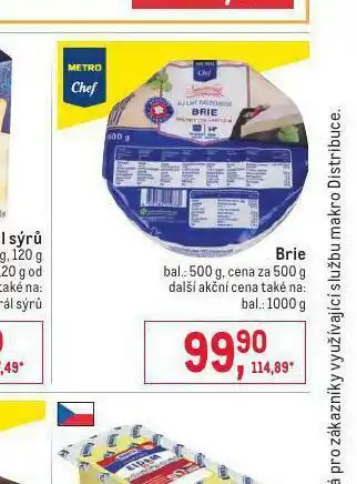 Makro Brie sýr nabídka