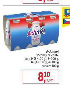 Makro Actimel nabídka