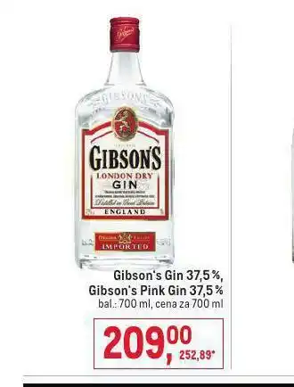 Makro Gibson´s pink gin 37,5% nabídka