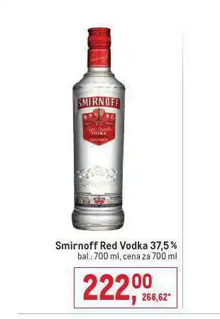 Makro Smirnoff red vodka 37,5% nabídka