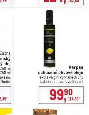Makro Karpea ochucené olivové oleje nabídka