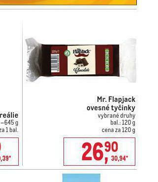 Makro Mr. flapjack ovesné tyčinky nabídka