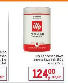 Makro Illy espresso káva nabídka