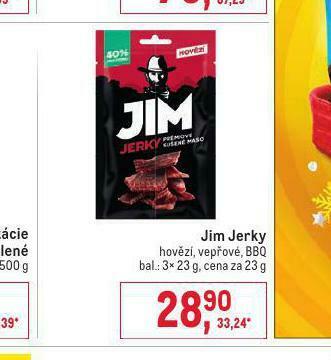Makro Jim jerky nabídka