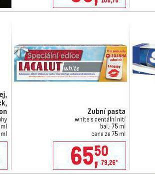 Makro Lacalut zubní pasta nabídka