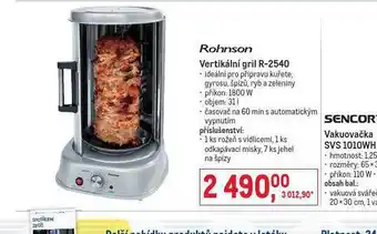 Makro Vertikální gril rohnson nabídka