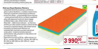 Matrace royal bambus memory