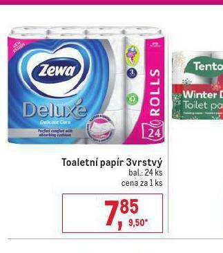 Makro Zewa deluxe toaletní papír nabídka