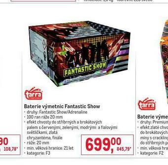 Makro Baterie výmetnic fantastic show nabídka