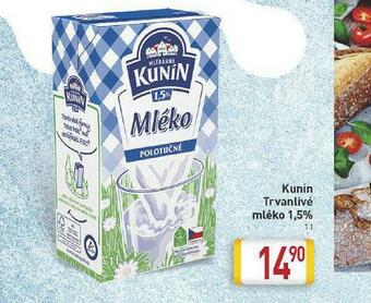 Billa Trvanlivé mléko 1,5% nabídka