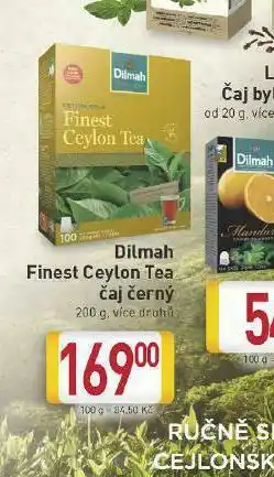 Billa Dilmah finest ceylon tea čaj černý nabídka