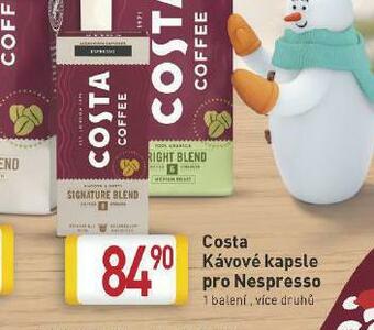 Billa Costa kávové kapsle pro nespresso nabídka