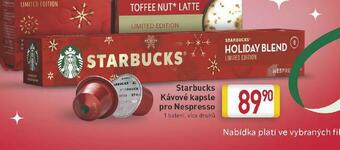 Billa Starbucks kávové kapsle pro nespresso nabídka