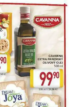 Billa Cavanna extra panenský olivový olej nabídka