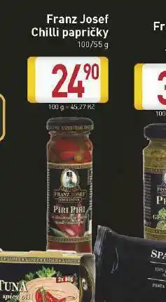 Billa Franz josef chilli papričky nabídka
