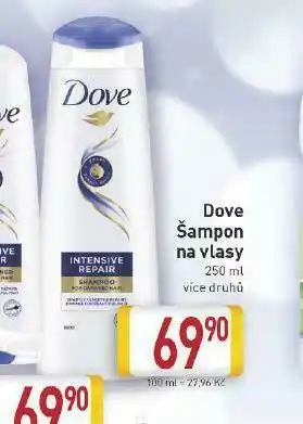 Billa Dove šampon nabídka