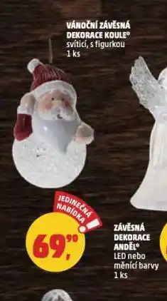 Penny Market Vánoční závěsná dekorace koule nabídka