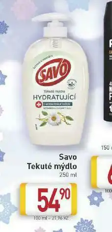 Billa Savo tekuté mýdlo nabídka