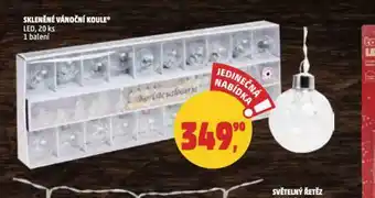 Penny Market Skleněné vánoční koule nabídka