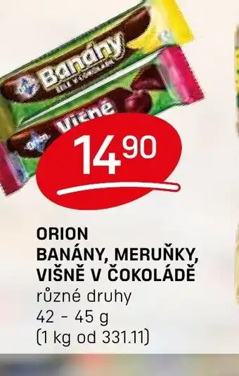 Flop ORION Banány, meruňky, višně v čokoládě nabídka