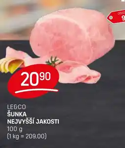 Flop LE&CO Šunka nejvyšší jakosti nabídka