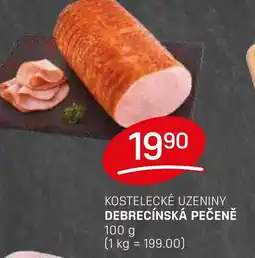 Flop Kostelecké uzeniny Debrecínská pečeně nabídka