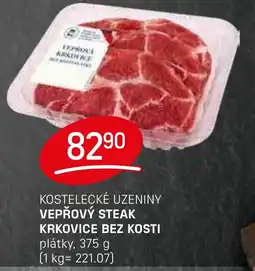 Flop Kostelecké uzeniny Vepřový steak krkovice bez kosti nabídka