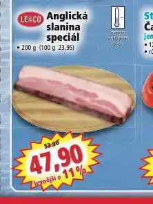 Norma Anglická slanina speciál nabídka