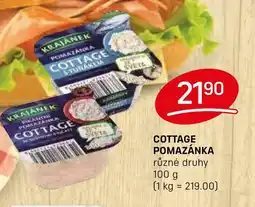 Flop Cottage Pomazánka nabídka