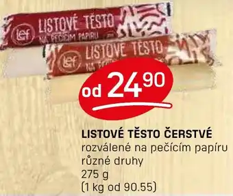 Flop Listové těsto čerstvé nabídka