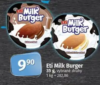 COOP TIP ETI Milk Burger nabídka