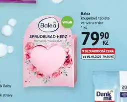 dm drogerie Balea koupelová tableta ve tvaru srdce nabídka