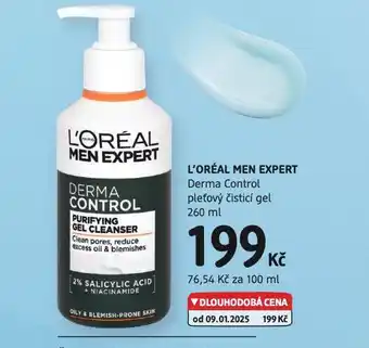 dm drogerie Loreal men expert pleťový čistící gel nabídka