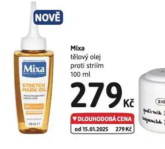 dm drogerie Mixa tělový olej nabídka