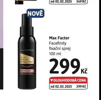 dm drogerie Max factor fixační sprej nabídka