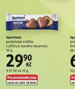 dm drogerie Sportness proteinová srdíčka nabídka