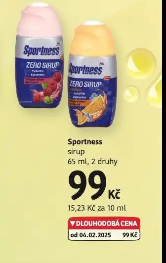 dm drogerie Sportness sirup nabídka