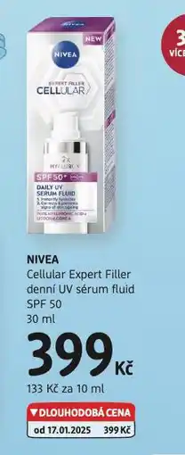 dm drogerie Nivea sérum fluid spf 50 nabídka