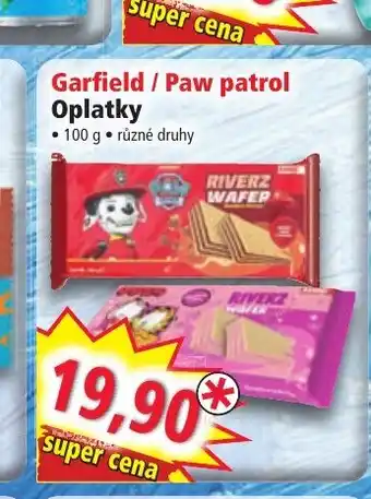 Norma Garfield / Paw patrol Oplatky nabídka